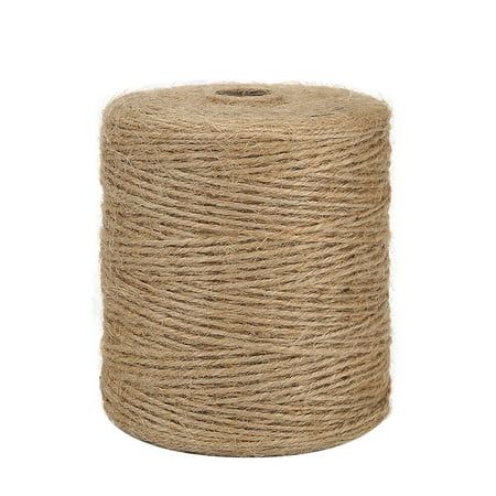 jute twine on white background with clipping for use in crafts and home decor