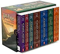 the harry potter collection is shown in five books