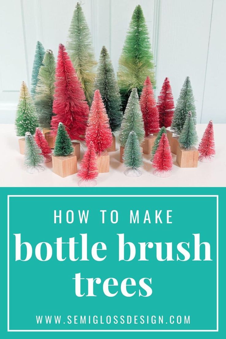 how to make bottle brush trees