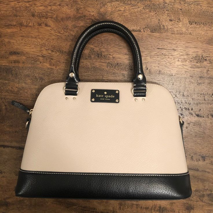 Very Gently Used Kate Spade Handbag. No Signs Of Wear. Like New Condition. Colors Are Black And Cream/Very Very Light Pink. Kate Spade Beige Bag For Everyday Use, Kate Spade Beige Bag For Everyday, Kate Spade Beige Top Handle Satchel, Kate Spade Beige Satchel With Double Handle, Kate Spade Beige Shoulder Bag With Handles, Kate Spade Beige Double Handle Satchel, Kate Spade Cream Bag With Adjustable Strap, Kate Spade Beige Satchel With Detachable Handle, Kate Spade Beige Bag For Daily Use