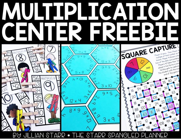 this is an image of free printable math centers