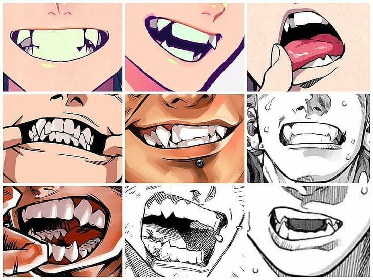 four different images of mouths and teeth with one being biting the other's mouth