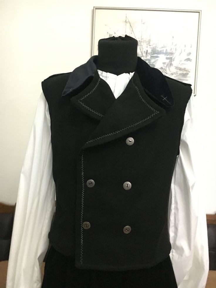 Medieval noble Double vestRustic Pirate Vest Men's | Etsy Fantasy Vest Male, Medieval Outfits Men Royal, Male Medieval Clothing Royal, Explorer Outfit Men, Medieval Style Black Outerwear With Buttons, Winter Tailoring Vest With Buttons, Steampunk Black Sleeveless Vest, Steampunk Style Sleeveless Black Vest, Steampunk Sleeveless Vest With Buttons