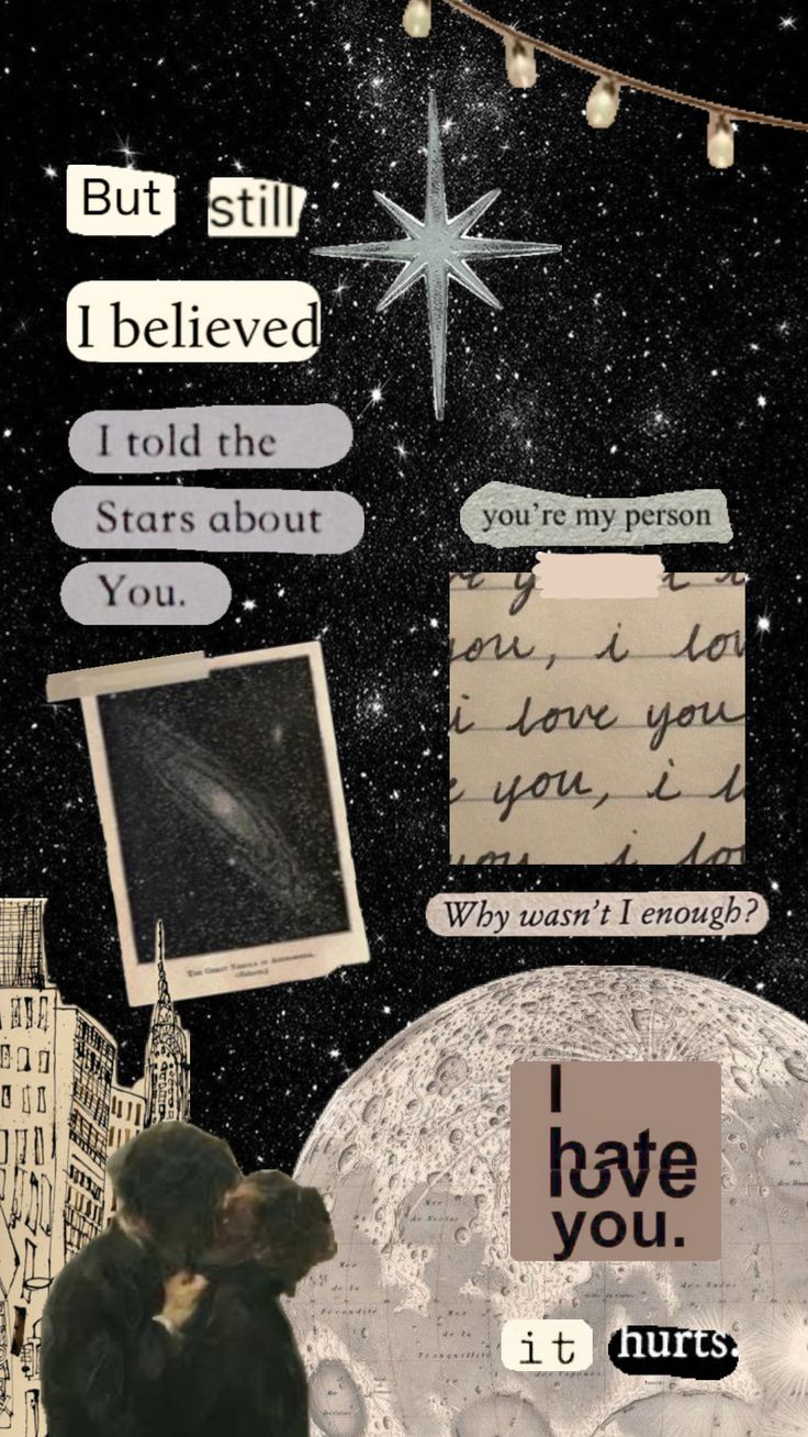 a collage of images with words and pictures on them that say i love you