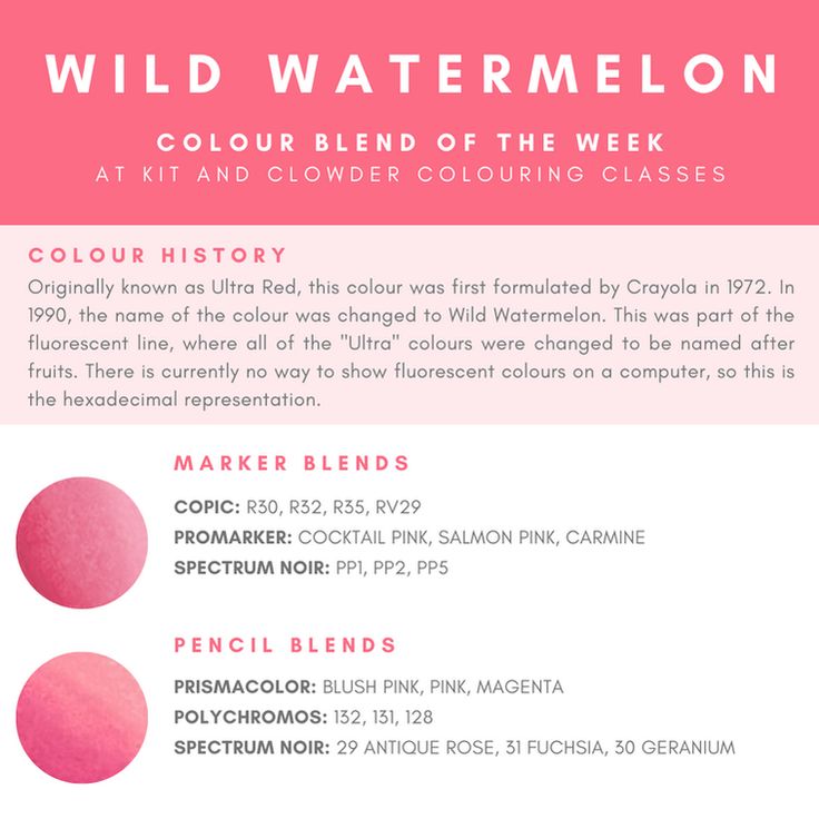 the wild watermelon color focus blend series is shown in pink and white, along with