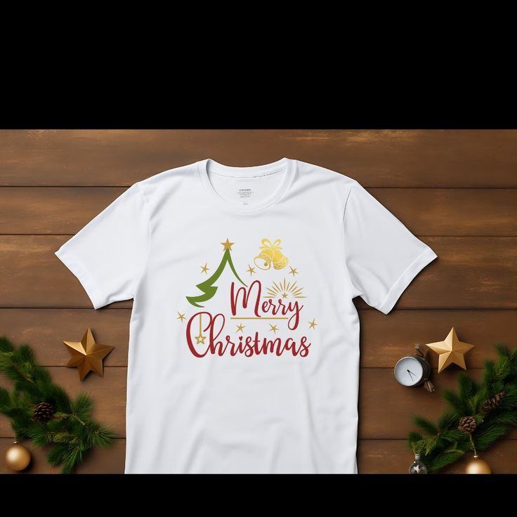 Get In The Holiday Spirit With This Stylish Unisex T-Shirt. This Shirt Is Perfect For Anyone Looking To Add A Festive Touch To Their Wardrobe. The White Color And Wrinkle-Resistant Feature Make It A Great Option For Any Occasion. This T-Shirt Is Perfect For Men And Women Alike, And The Holiday Theme Will Surely Put A Smile On Everyone's Face. Whether You're Attending A Party Or Just Running Errands, This Shirt Is Versatile Enough For Anything. Don't Miss Out On This Must-Have Addition To Your Wa Festive Crew Neck T-shirt With Letter Print, Festive Letter Print Crew Neck T-shirt, White Short Sleeve Christmas T-shirt, Holiday White T-shirt With Graphic Print, White Graphic Print T-shirt For The Holiday, White Graphic Print T-shirt For Holidays, Festive White T-shirt With Letter Print, White Festive Holiday T-shirt, Festive White Crew Neck T-shirt