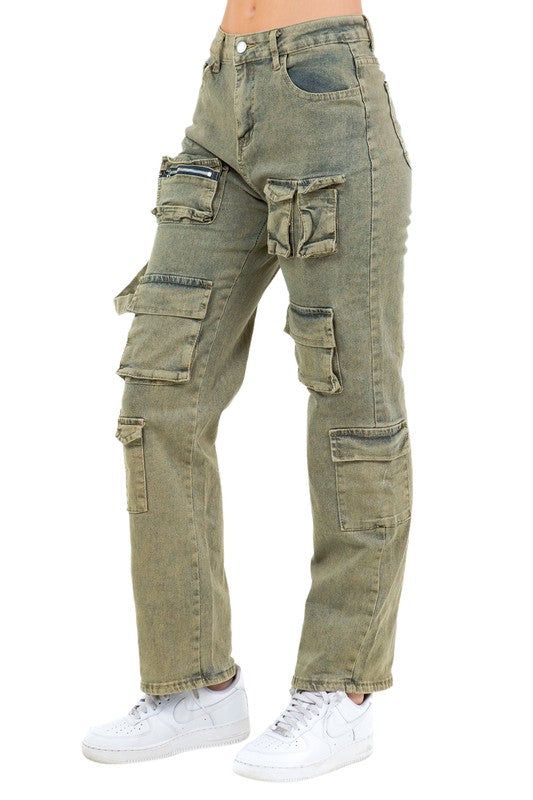 Details-cargo style denim pants, belt loops, multi-pocket sexy look, oversized look SIZE CHATS: Waist 28, Hip 38, Length 40.9M: Waist 29, Hip 40, Length 41.33L: Waist 31, Hip 42, Length 41.73XL: Waist 33, Hip 43, Length 422XL: Waist 34.5, Hip 45, Length 42.5Model size small 5'8" 36-26-38 Made In: CHINAFabric Contents: POLYESTER COTTON Motorcycle Chaps, Leather Motorcycle Gloves, Leather Store, Motorcycle Vest, Biker Shirts, Cargo Style, Leather Denim, Biker Leather, Leather Motorcycle Jacket