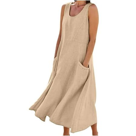 About mid length dress for women : Features: Dyegold Linen Midi Dress Women Short Sleeve V Neck Boho Beach Dress African Summer Knee Length Tsihrt Dresses If you want a unique pattern in your everyday wardrobe, this ladies dress is the exact piece you need! The simple silhouette is casual chic and never out of date. It will be a perfect gift for your girlfriend, wife, mama, auntie, grandma, or your best friends! Occasion:This summer dresses for women beach is pretty great for summer eraly spring Contrast Dress, Summer Sundress, Dress Simple, Linen Maxi Dress, Long Summer Dresses, Vestido Casual, Business Dresses, Color Contrast, Maxi Wrap Dress