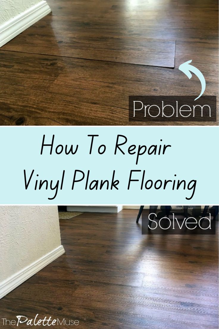 how to repair luxury vinyl plank flooring