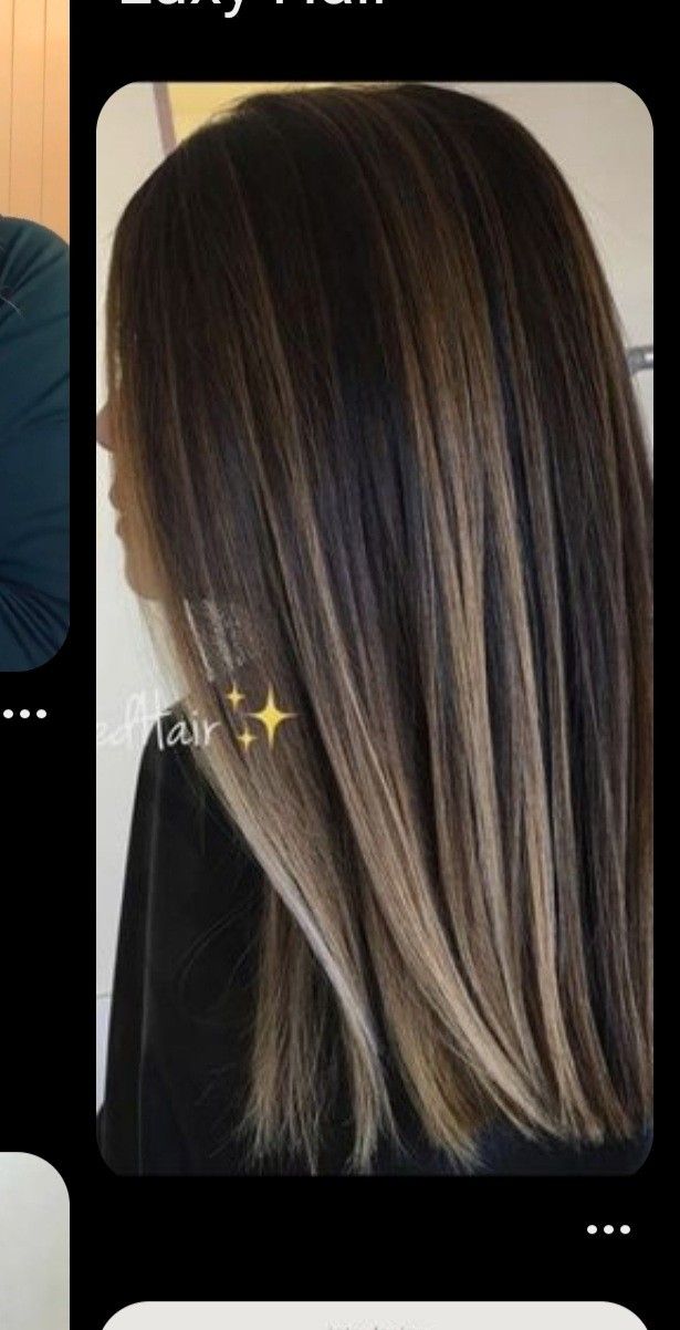 Brown Hair With Blonde Lowlights, Brown Bayalage Hair, Black Hair With Blonde Highlights, Balayage Straight Hair, Brown Straight Hair, Summer Hair Highlights For Brunettes, Highlights For Brunettes, Summer Hair Highlights, Hair Growing Tips