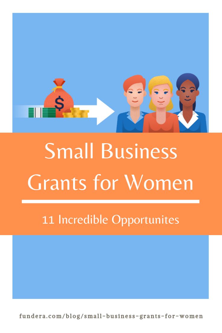 small business grants for women 11 incredible opportunities cover image with text that reads, small business grants for women