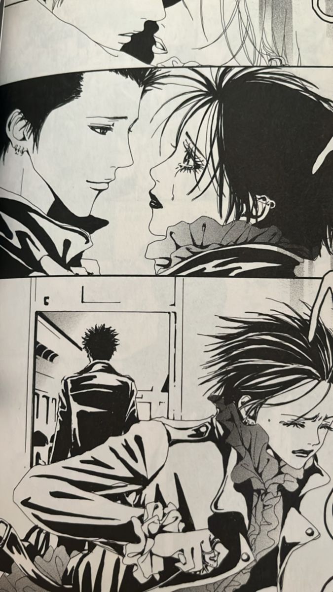 an image of two people in black and white comics, one is kissing the other