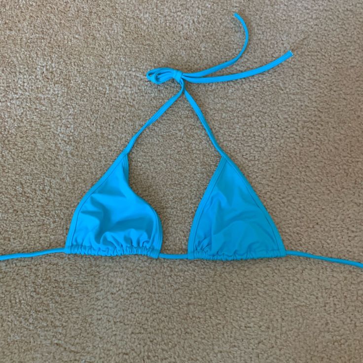 Never Worn. Brand New Blue Bikini Top. No Padding. Size Small Turquoise Triangle Top Swimwear For Summer, Victoria Secret Swim, Womens Swim, Victoria’s Secret, Victoria's Secret, Color Blue, Brand New, Full Service, Women Shopping