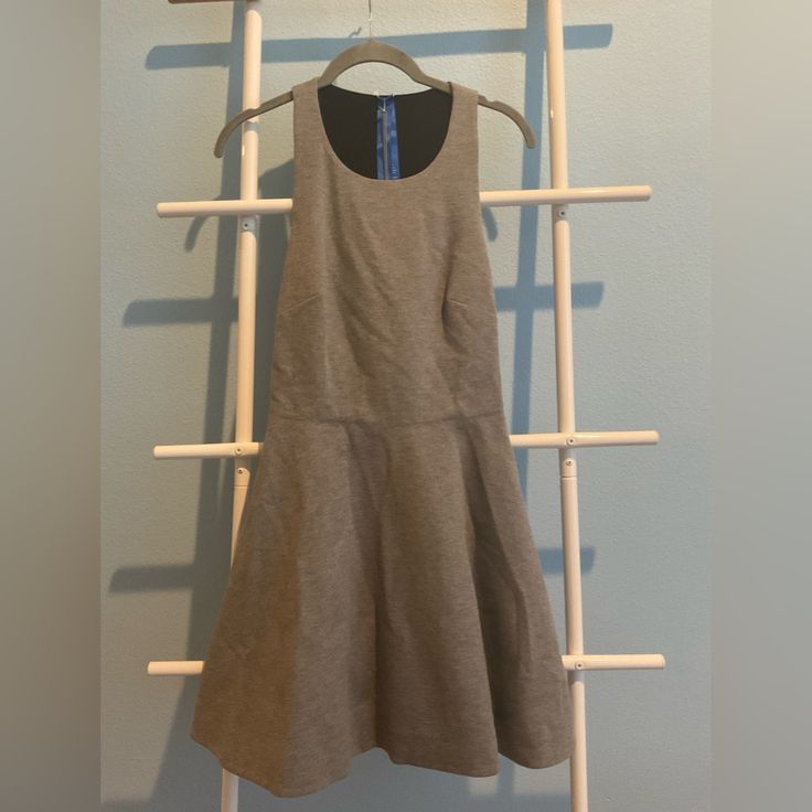 Nice Thick Gray Fabric, Runs Small, Zipper On The Side Fit And Flare Dress Kit And Ace Dress, Monaco Dress, Kit And Ace, Sleeveless Turtleneck, Mini Skater Dress, Silk Mini Dress, Black Sleeveless, Vest Dress, Grey Fabric