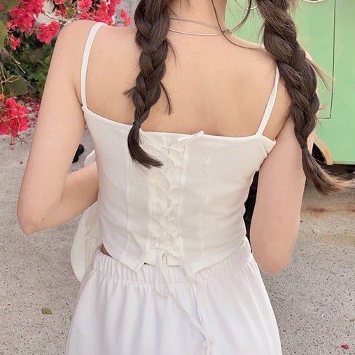 ❤Lace-up bustier camisole ❤Unit (cm)

 One size
 Length 34 Chest 72 Girly Bags, Heart Bag, Cute Bags, Halter Dress, Lace Up, Lace, Blue