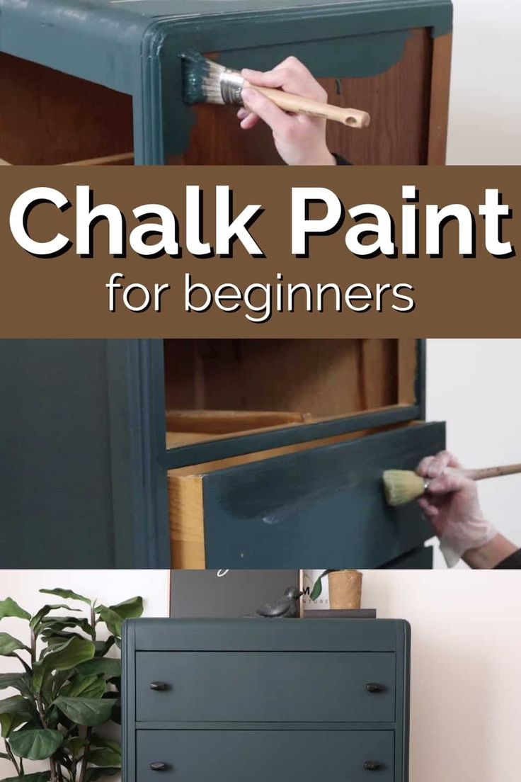 chalk paint for beginners is an easy way to add color to furniture