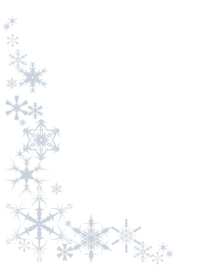 a white background with snowflakes on it