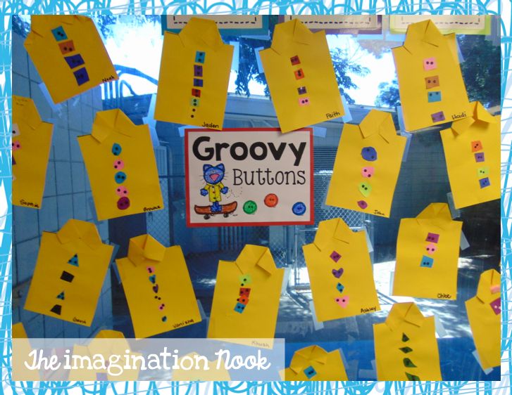 there is a bulletin board that has been made to look like grooy buttons