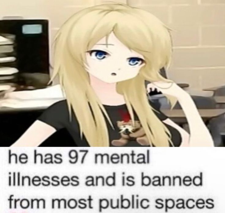 a girl with long blonde hair and blue eyes is holding a sign that says he has 97 mental witnesses and is banned from most public spaces