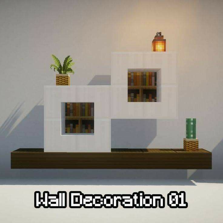 Minecraft Minimalist House, Modern Minecraft Builds, Minecraft Kale, Minecraft Decor, Houses Minecraft, Minecraft Decoration, Minecraft Interior, Minecraft Interior Design, Bangunan Minecraft