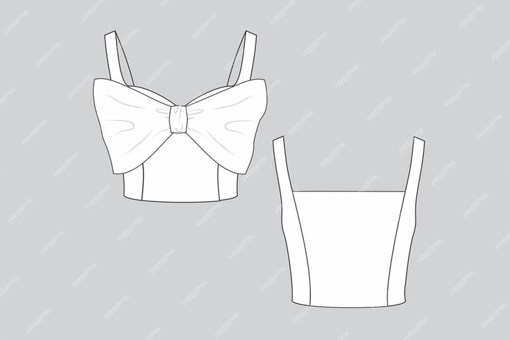 a women's bra with a bow tie on the front and side, in white