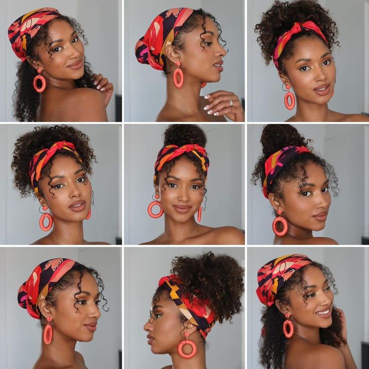 Maty. | Scarf curly hairstyles inspo 💕 Your fav??✨ Tuto ou pas? 💕 . . . . . . #curlyhairstyles#hairstyleideas #curlscurlscurls… | Instagram Cabello Afro Natural, Makeup Tip, Beautiful Black Hair, Quick Natural Hair Styles, Hair Scarf Styles, Pelo Afro, Curly Hair Styles Easy, Hairdos For Curly Hair, Natural Curls Hairstyles