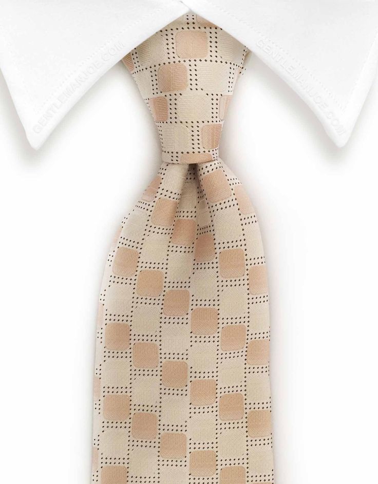 Beige & Gold Geometric Tie Elegant Brown Suit And Tie Accessories For Office, Elegant Cream Standard Tie, Elegant Beige Tie For Black Tie Events, Elegant Beige Formal Suit And Tie Accessories, Elegant Beige Suit And Tie Accessories For Semi-formal, Elegant Beige Suit And Tie Accessories For Semi-formal Occasions, Elegant Beige Suit And Tie Accessories For Formal Occasions, Beige Standard Tie For Business, Classic Beige Ties