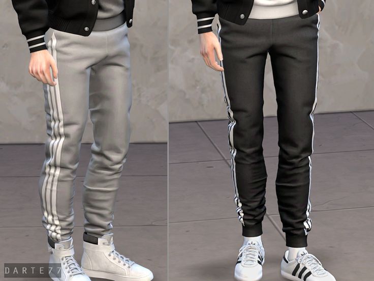 two pictures of the same person in different outfits, one is wearing adidas shoes