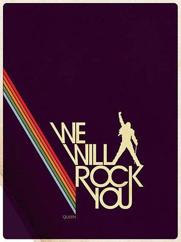 the poster for we will rock you