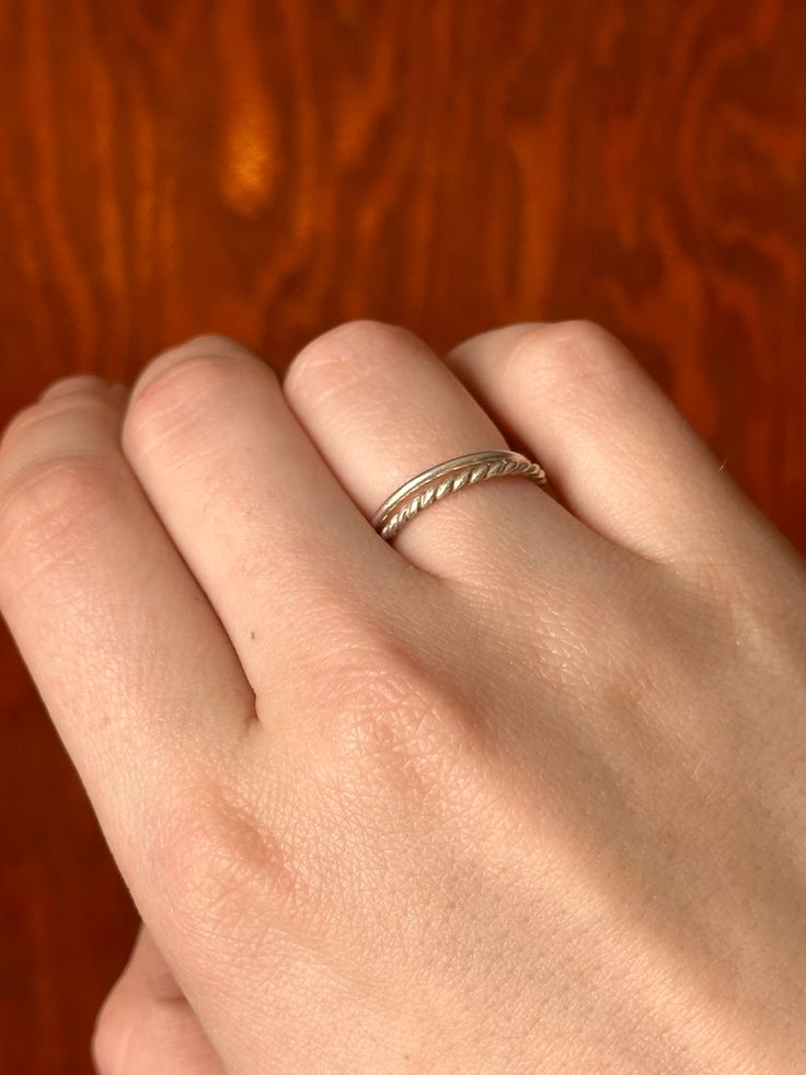 These rings are made of .925 sterling silver. I am new to silverwork, so please give me grace with sizing & my welding! Nonetheless, these rings are beautiful, simple, dainty stackers. They can be daily wearers, as they’re super comfortable! If you are purchasing 3 or more, check out my other listings for a set of 3, for a discount! These rings are handmade to order, so please allow 1-2 weeks before your order is shipped. Dainty Adjustable Couple Rings With Round Band, Adjustable Dainty Couple Rings, Adjustable Sterling Silver Rings With Simple Design, Stackable Silver Midi Rings With Round Band, White Gold Sterling Silver Toe Rings For Anniversary, Adjustable Classic Midi Rings Stamped 925, Hypoallergenic Stackable Open Band Rings For Anniversary, Elegant Hypoallergenic Sterling Silver Toe Rings, Silver Stackable Midi Rings With Round Band