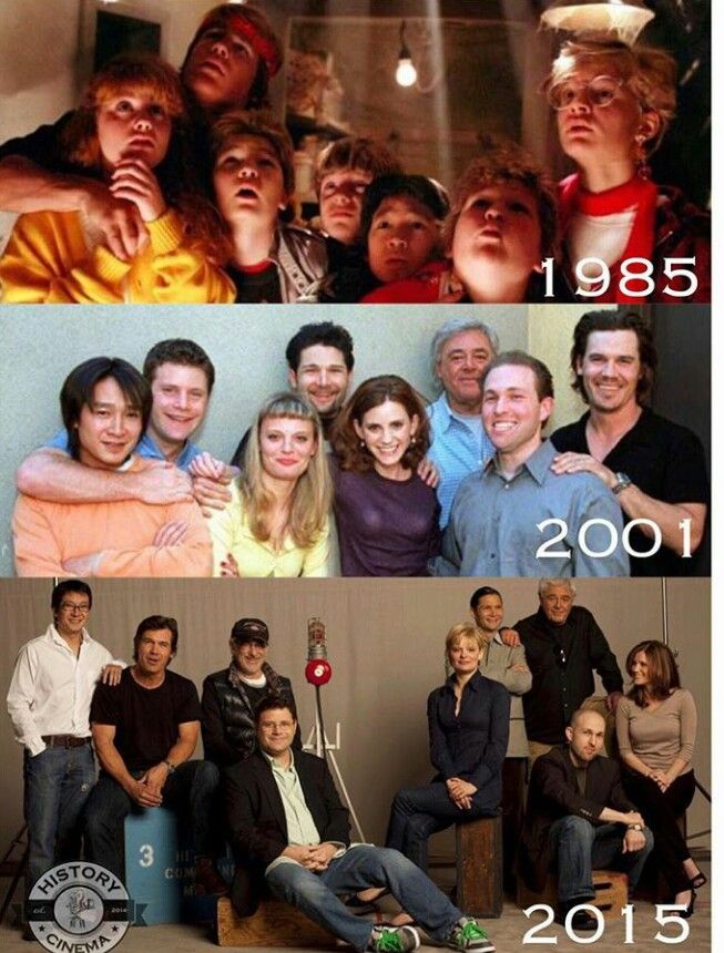 the evolution of people in movies and then they were born to be different years old