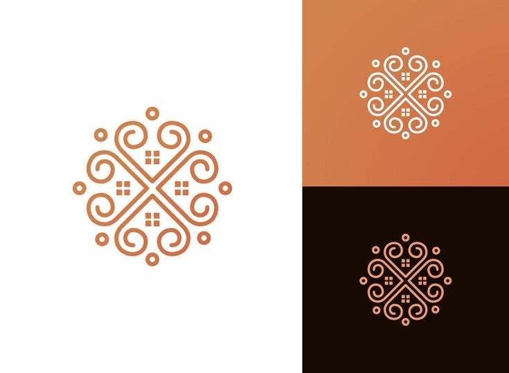 the logo for an artisan brand is shown in three different colors and styles, including brown