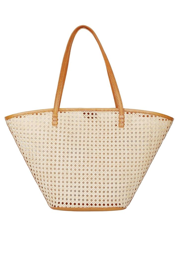 Shop the Bembien Lou Tote in Caramel Rattan & more women's designer apparel & accessories online now at Tula's Clothing Boutique. Now offering AfterPay! Luxury Summer Straw Bag With Open Weave, Luxury Open Weave Straw Bag For Summer, Luxury Open Weave Beach Bag, Modern Summer Straw Bag With Bamboo Handle, Luxury Beige Straw Bag For Summer, Modern Summer Bags With Leather Trim, Luxury Straw Bag For Everyday Summer Use, Elegant Beach Bag With Leather Trim, Luxury Straw Bag For Summer