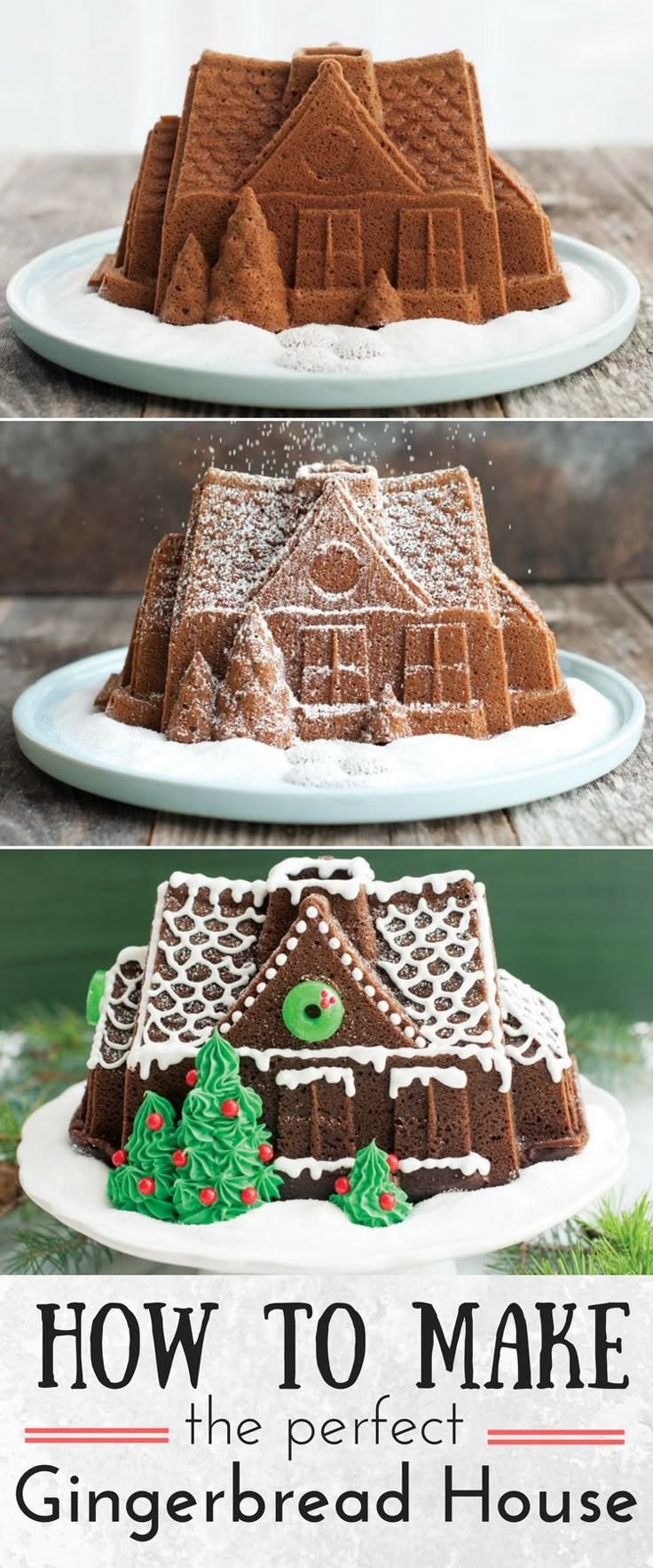 the gingerbread house is made to look like it has been cut into pieces