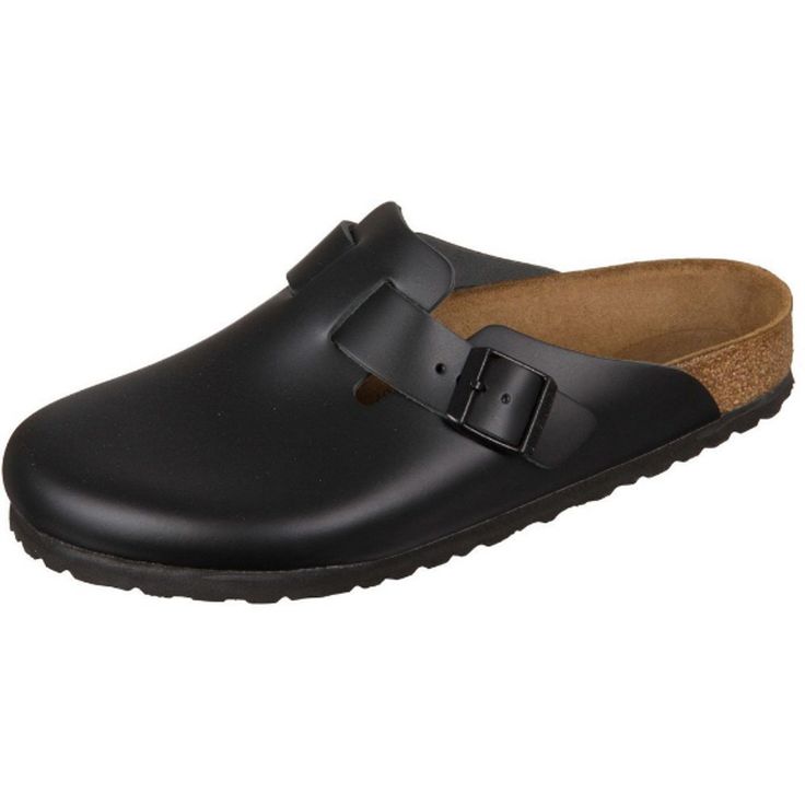 Birkenstock Boston mules black Natural leather - Bartel-Shop Casual Black Mules With Cork-bed Midsoles, Casual Brown Cork Clogs, Casual Synthetic Mules With Cork-bed Midsoles, Classic Slip-on Mules For Outdoor, Black Clogs With Cork-bed Midsoles And Round Toe, Black Slide Mules With Leather Footbed, Casual Cork Clogs With Round Toe, Classic Outdoor Mules With Leather Sole, Outdoor Closed Toe Mules With Leather Footbed