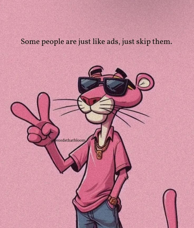 a cartoon rat with sunglasses on holding up a peace sign in front of a pink background