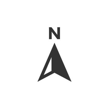 a black and white logo with the letter n in it's center, on top of