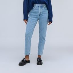 The ’90s Cheeky Jean Clear Water – Everlane Everyday Cropped Jeans For Fall, Light Wash Cropped Jeans With Straight Hem For Fall, Relaxed Fit Rigid Denim Jeans For Fall, Everyday Fall Jeans With Tapered Leg, Everyday Tapered Leg Jeans For Fall, Straight Fit Cropped Jeans For Everyday Fall Wear, Fall Light Wash Cropped Jeans With Straight Hem, Trendy Fall Cropped Rigid Denim Jeans, Straight Hem Denim Blue Jeans For Fall