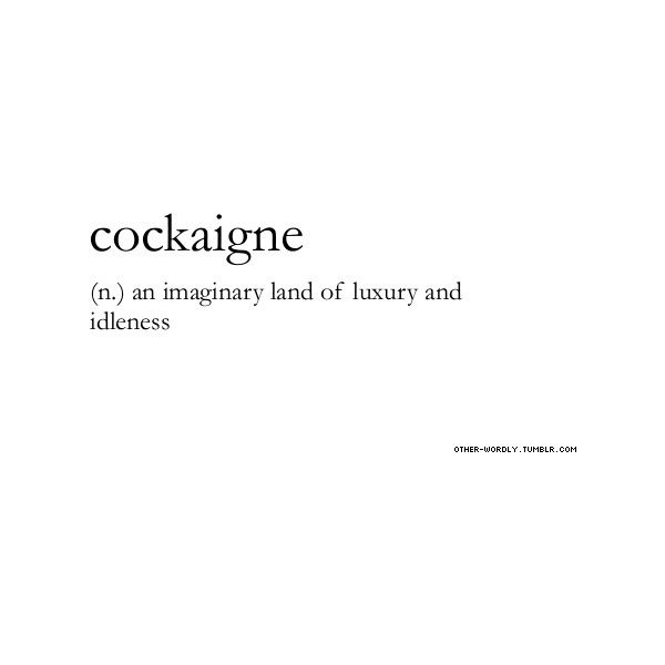 the title page for cocktaile, an imaginary land of luxury and idileness