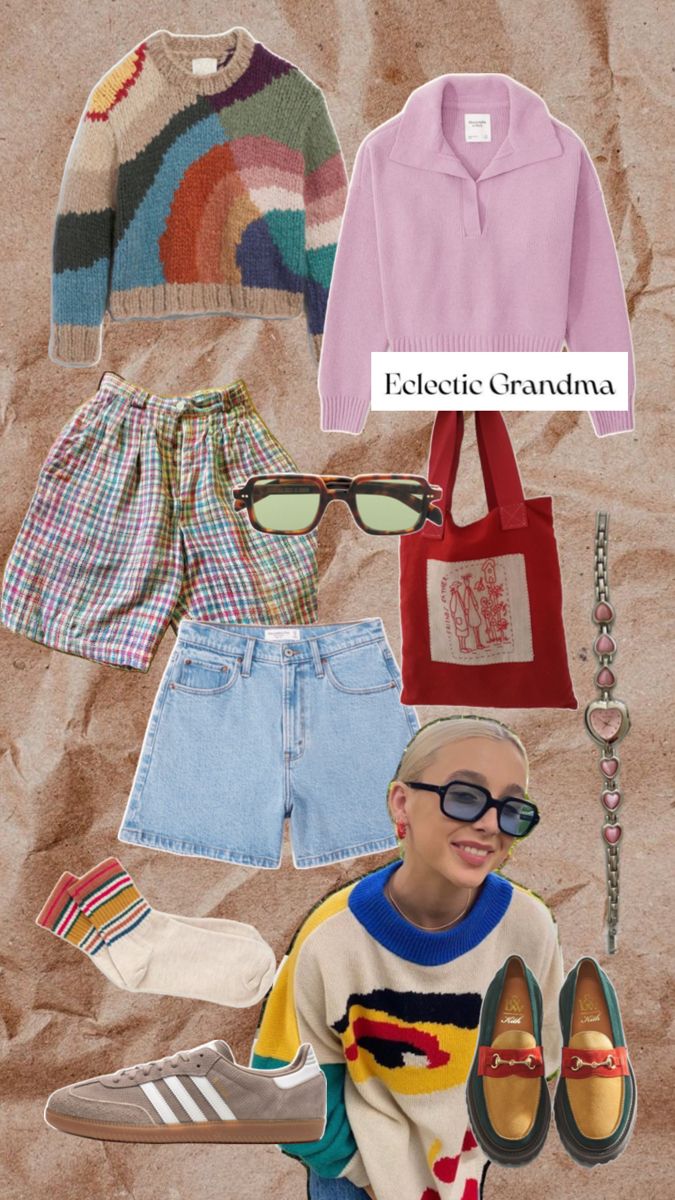 🌟 Explore eclectic grandpa vibes with our unique #OutfitInspiration collection. Elevate your women's fashion game with curated outfit ideas that blend nostalgia and modern style. Unleash your fashion creativity today! 👗✨ #outfitinspo #eclecticgrandma #eclecticgrandpa #emmachamberlain #adidas Grandma Outfit, Grandpa Fashion, Grandma Clothes, Eclectic Outfits, Eclectic Grandpa, Grandpa Style, Curated Outfit, Seasonal Wardrobe, 자수 디자인