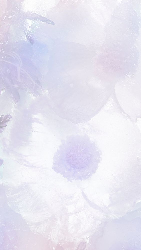 an abstract background with white and blue flowers on the left hand side, in pastel shades