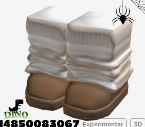 there is a pile of white socks with spider on them