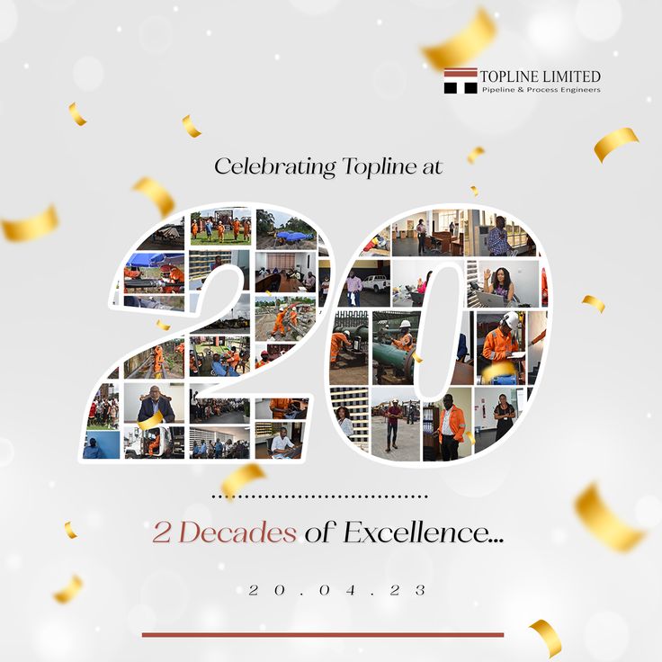 an advertisement for the 20th anniversary celebration of celebrating people at 20 decades of excellence,