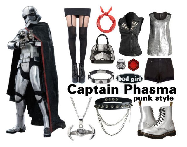 "Punk Captain Phasma - Star Wars" by melodystarlight ❤ liked on Polyvore featuring Manon Baptiste, Pretty Polly, New Look, Episode, C&D Visionary, rag & bone, Dr. Martens, disneybound, starwars and captainphasma Captain Phasma, Costume Design, Rag & Bone, New Look, Star Wars, Streetwear Brands, Independent Design, Luxury Fashion, Polyvore