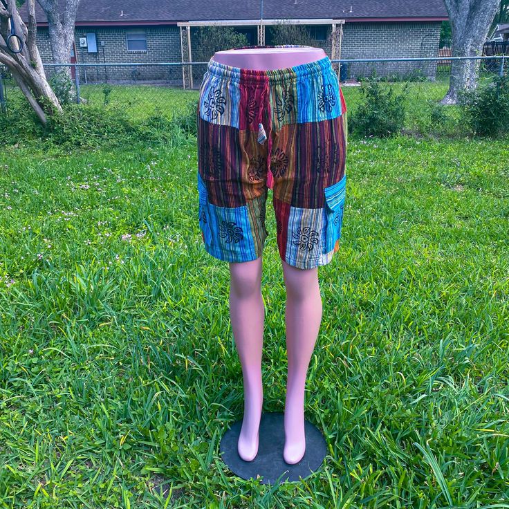 Cute boho hippie patchwork shorts unisex Multicolored and multipatched Pockets on both side Brand new 100% cotton handmade Drawstring with elastic waistband One size Fits small,medium,large and XL Fast and free delivery 1-3 days We ship same day #boho #shorts #hippie #patch #patchwork Multicolor Hippie Shorts For Vacation, Hippie Multicolor Shorts For Beach, Hippie Multicolor Beach Shorts, Hippie Multicolor Shorts For The Beach, Summer Festival Shorts With Patchwork, Multicolor Hippie Style Festival Shorts, Multicolor Hippie Festival Shorts, Casual Patchwork Shorts For Beach, Multicolor Hippie Shorts For Festival