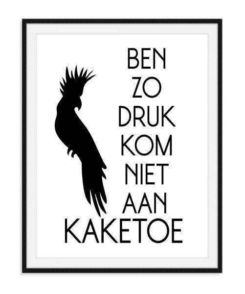 a black and white poster with an image of a bird