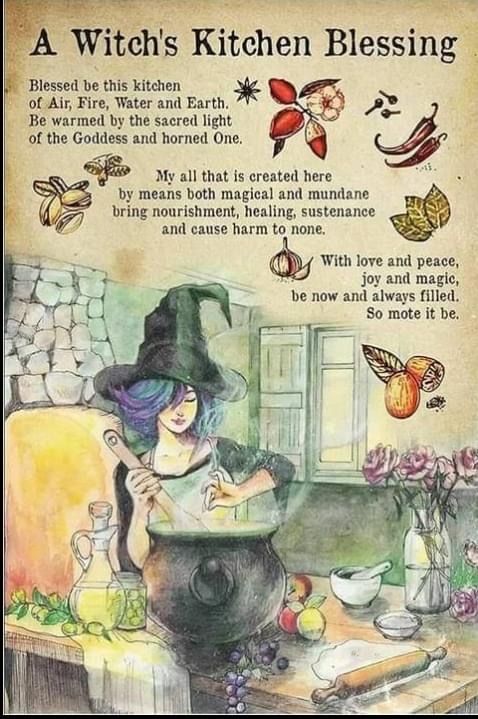 Witch's Kitchen, Witch Kitchen, Kitchen Witch Recipes, Cottage Witch, Magia Das Ervas, Wiccan Magic, Witch Spirituality, Grimoire Book, Magic Spell Book