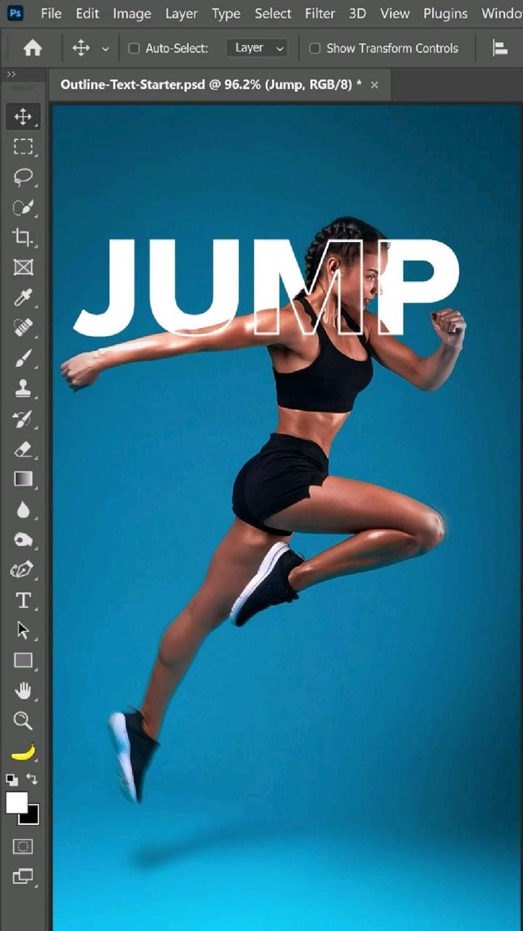 an image of a woman jumping in the air