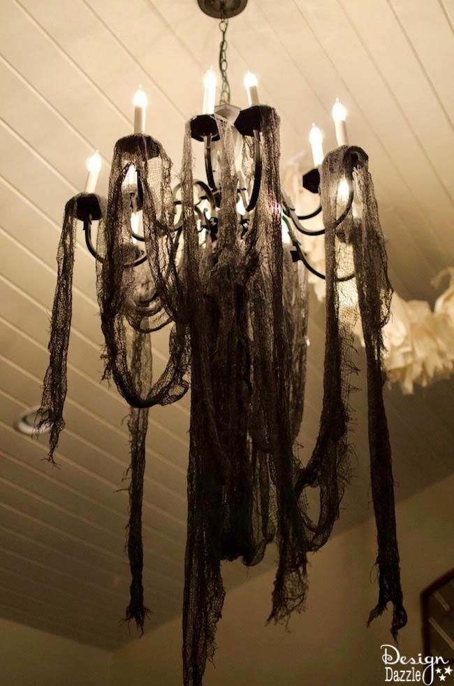 a chandelier that is hanging from the ceiling