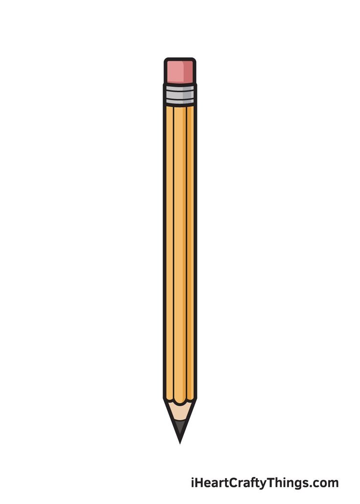 a pencil with the word heart crafty things on it's side and an image of